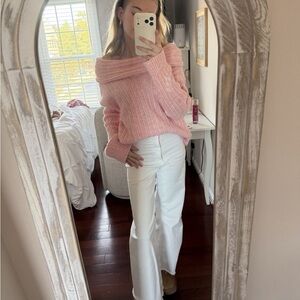 White Zara Marine Wide Leg Jeans